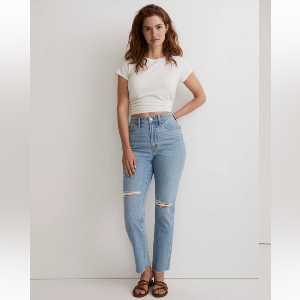 Madewell The Curvy Perfect Vintage Jean Women’s 31 Distressed Blue High Rise